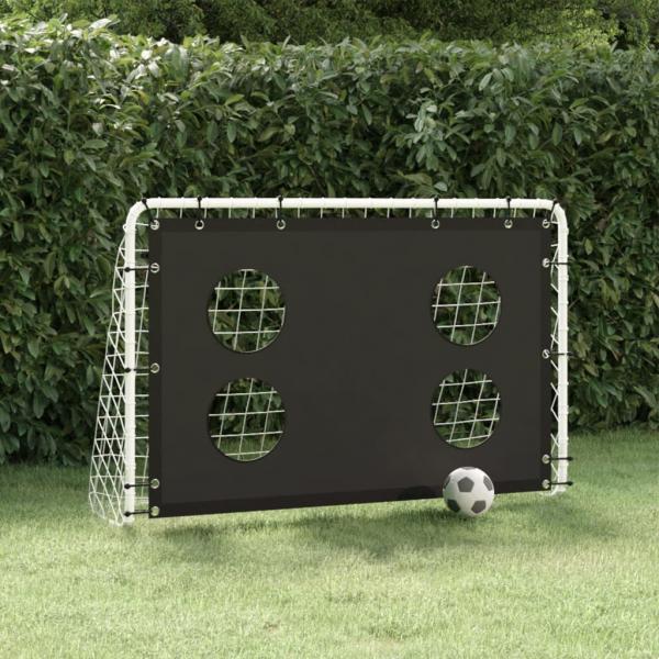 ARDEBO.de - Fußballtor mit Torwand Stahl 184x61x122 cm