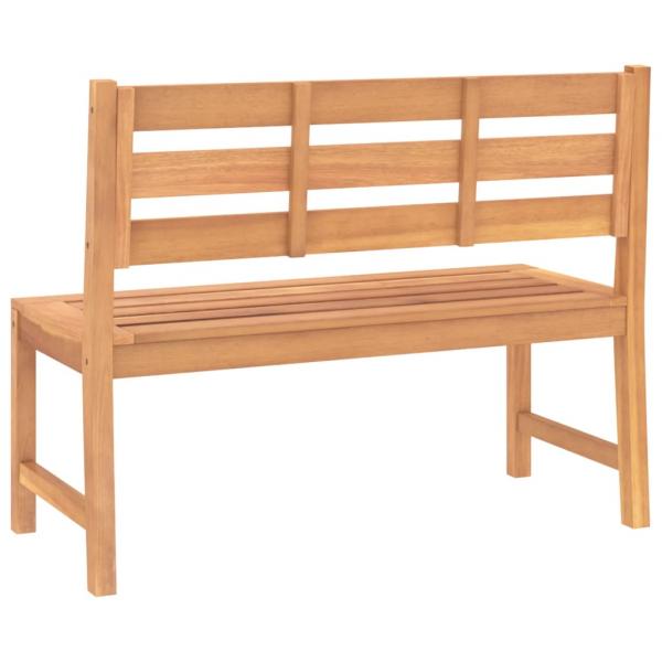 Gartenbank 114 cm Massivholz Teak