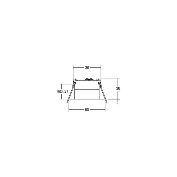 Brumberg LED-Lichtpunkt IP44, 3,3W, 160lm, 3000K, weiß (12079073)