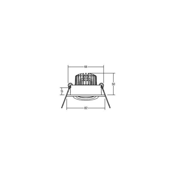 Brumberg BB18 LED-Einbaustrahlerset, dim2warm, Phasenabschnitt dimmbar, mit Anschlussbox, 6W, 460lm, 1800-3000K, chrom (39483023)