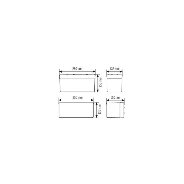 Esylux SLB EL LED 3h 21m SM, 3W, IP54, weiß (EN10026836)