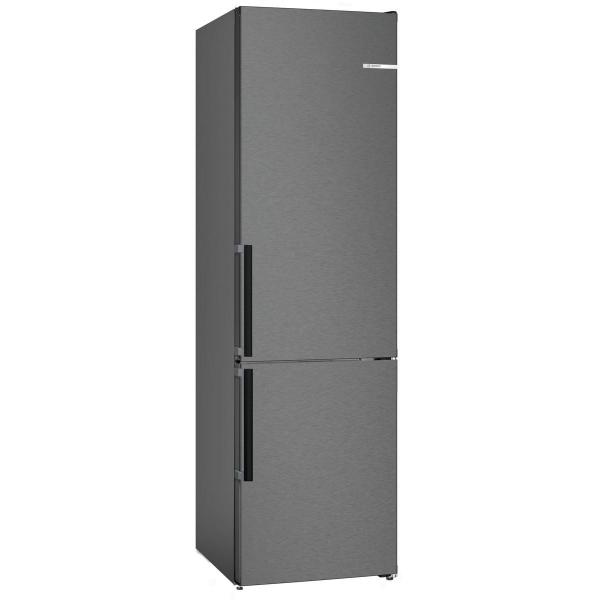 ARDEBO.de Bosch KGN39VXCT Serie 4 Stand Kühl-Gefrierkombination, 60cm breit, 363l, VitaFresh XXL, NoFrost,PerfectFit, Edelstahl schwarz