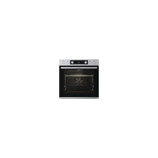 Gorenje BCS6737E06X+ECD634X Einbau-Herset mit Glaskeramikkochfeld (BCS6737E06X+ECD634X), 60cm breit, Heißluft mit Dampf, Pizza Funktion, Edelstahl/Schwarz