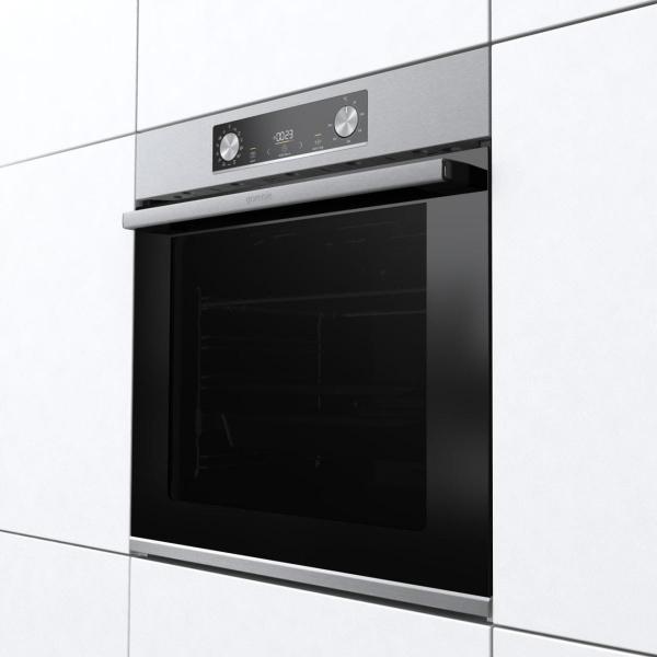 Gorenje BPS6737E14X EEK: A+ Einbaubackofen, Nischenhöhe 60cm, 77L, Pyrolyse, PerfectGrill, ExtraSteam, AirFry, Edelstahl Anti-Fingerprint