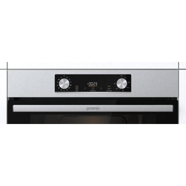 Gorenje BPS6737E14X EEK: A+ Einbaubackofen, Nischenhöhe 60cm, 77L, Pyrolyse, PerfectGrill, ExtraSteam, AirFry, Edelstahl Anti-Fingerprint