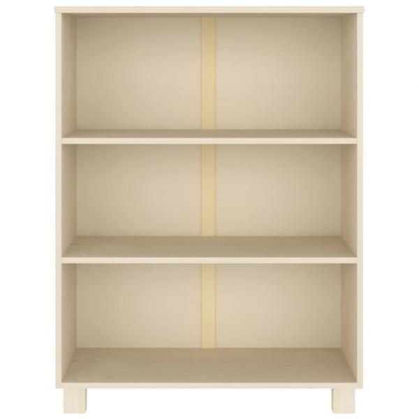 Bücherschrank HAMAR Honigbraun 85x35x112 cm Massivholz Kiefer