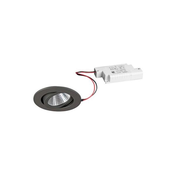 ARDEBO.de Brumberg LED-Einbaustrahlerset IP65 Phasenabschnitt dimmbar, 6W, 650lm, 3000K, titan matt (39353643)