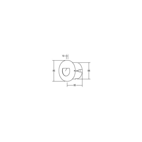 Brumberg LED-Wandeinbauleuchte, 1,2W, 20lm, 3000K, edelstahl (10128208)