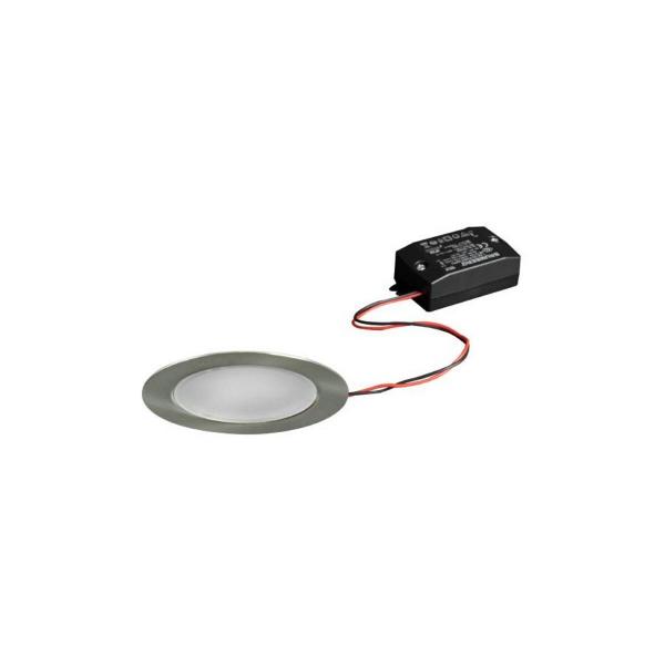 ARDEBO.de Brumberg BB17 LED-Einbaudownlightset schaltbar, 3W, 260lm, 3000K, nickel (38370153)