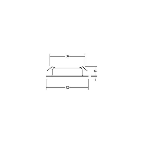 Brumberg BB17 LED-Einbaudownlightset schaltbar, 3W, 260lm, 3000K, nickel (38370153)