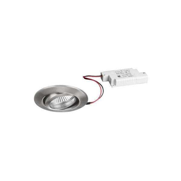 ARDEBO.de Brumberg BB13 LED-Einbaustrahlerset dim2warm Phasenabschnitt dimmbar, 6W, 460lm, 1800-3000K, nickel matt (39373153)