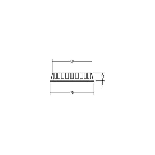 Brumberg LED-Einbaudownlight IP44, 5W, 400lm, 2900K, chrom (12127023)