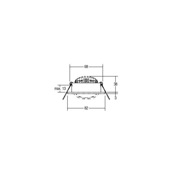 Brumberg LED-Einbaustrahler, 7W, 740lm, 2700K, titan matt (12261643)