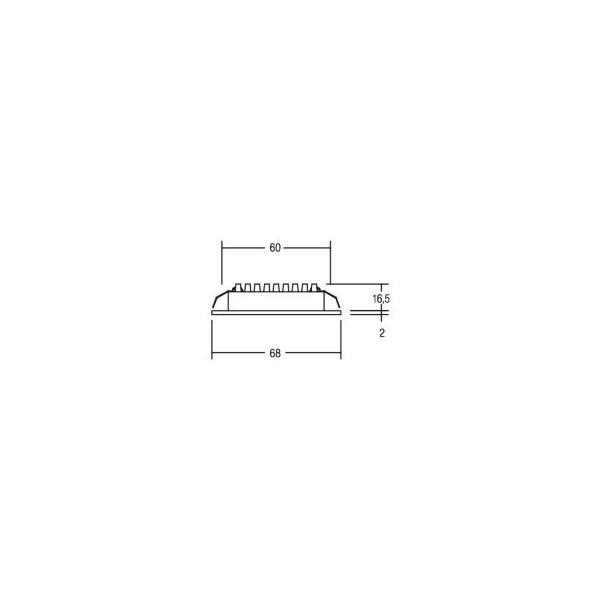 Brumberg LED-Einbaudownlight, 3W, 300lm, 3000K, aluminium (12090623)