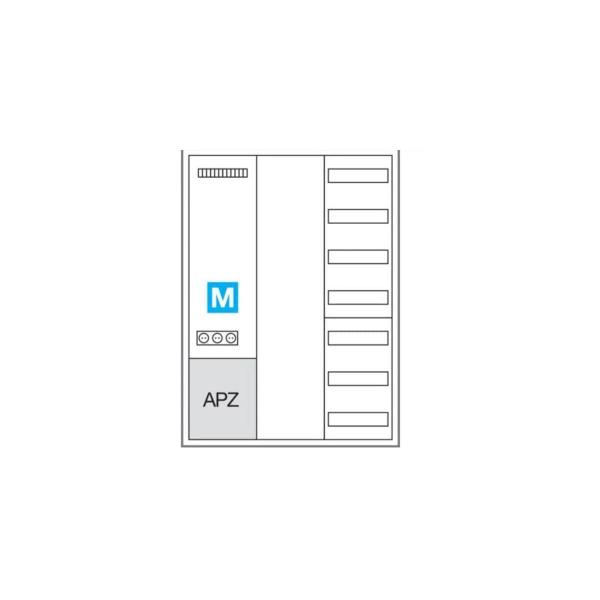 Hager ZB33VT7APZ2 Systemschrank, Multimedia, univerZ, 1100x800x205mm, SKII, IP44, VF-7rh/APZ