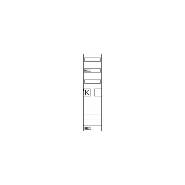 Hager UF511NW Komplettfeld Multimedia,universZ Z, Höhe 1350mm,1--feld,mit 6xPatchmodulen RJ45