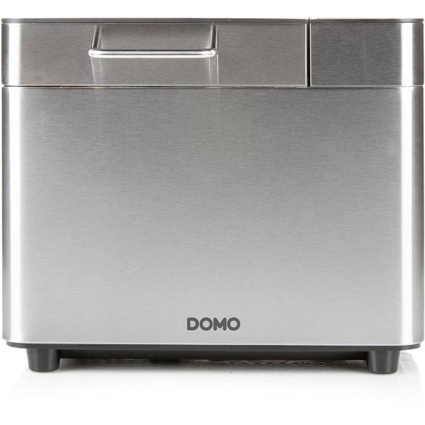 DOMO B3971 Brotbackautomat, 500W, Warmhaltefunktion, Timer, Spender für Nüsse/Früchte, Bräunungseinstellung, 18 Backprogramme, Edelstahl