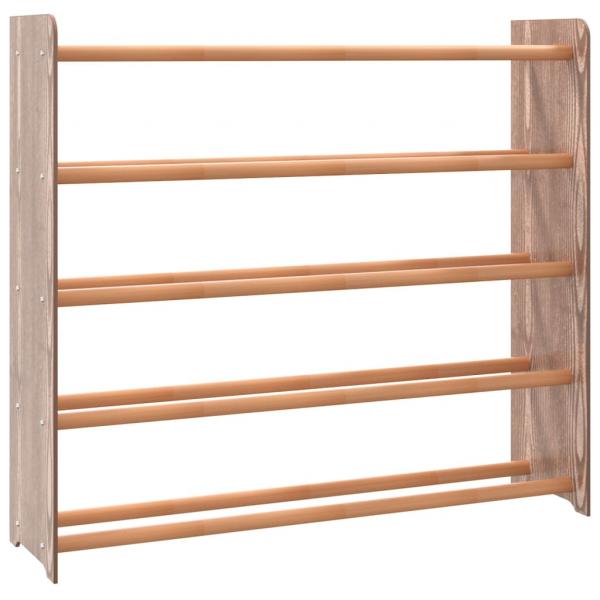 Schuhregal Braun 90x24x81 cm Holzwerkstoff