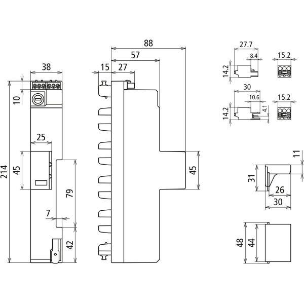 Dehn DEHNshield Kombi-Ableiter, 3-polig, 230V, Typ 1+2+3 (909430)