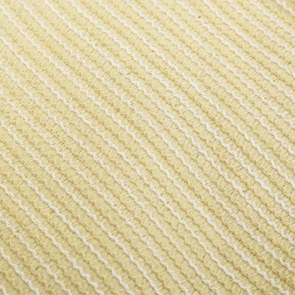 Sonnensegel 160 g/m² Beige 4x4x4 m HDPE