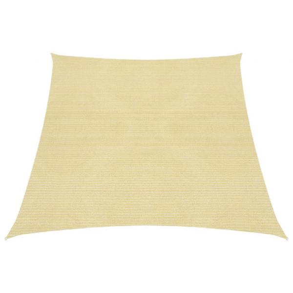 ARDEBO.de - Sonnensegel 160 g/m² Beige 3/4x3 m HDPE