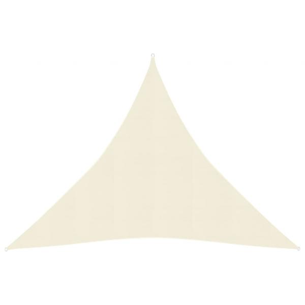 ARDEBO.de - Sonnensegel 160 g/m² Creme 4,5x4,5x4,5 m HDPE