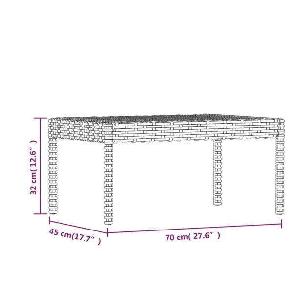 6-tlg. Garten-Lounge-Set mit Kissen Poly Rattan Grau