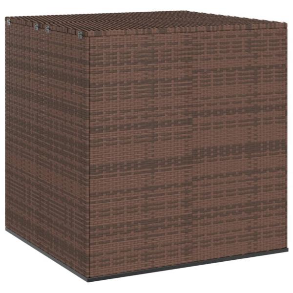 ARDEBO.de - Garten-Kissenbox PE Rattan 100x97,5x104 cm Braun