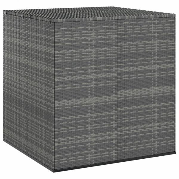 ARDEBO.de - Garten-Kissenbox PE Rattan 100x97,5x104 cm Grau