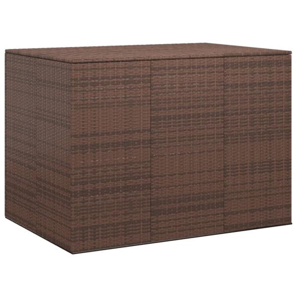 ARDEBO.de - Garten-Kissenbox PE Rattan 145x100x103 cm Braun