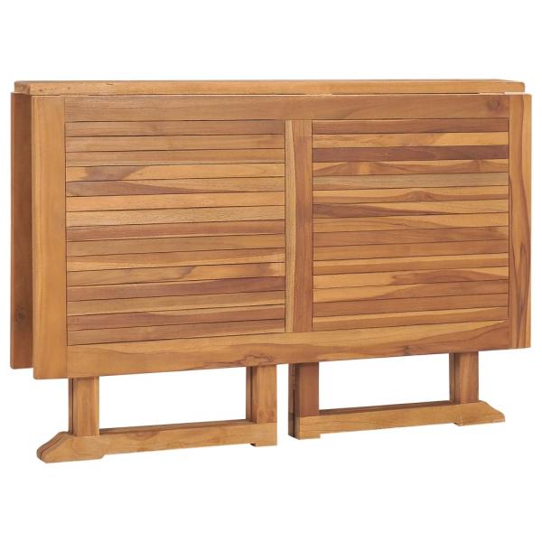 Garten-Esstisch Klappbar 110x110x75 cm Massivholz Teak