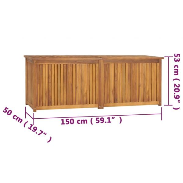 Gartenbox 150x50x55 cm Massivholz Teak