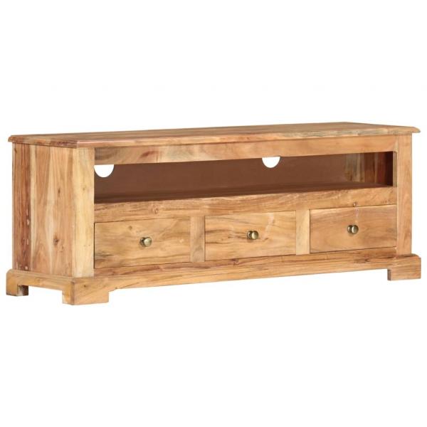 TV-Schrank Massivholz Akazie 110x30x40 cm Braun