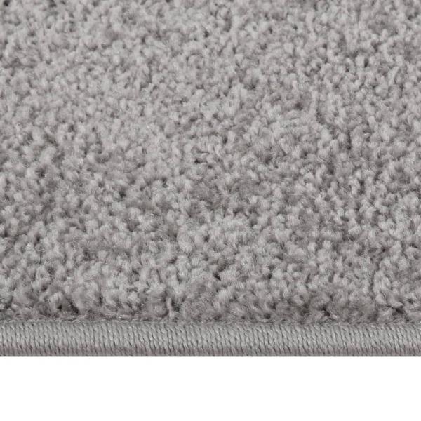 Teppich Kurzflor 140x200 cm Grau