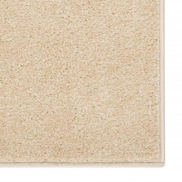 Teppich Kurzflor 80x150 cm Beige