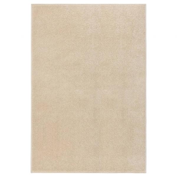 ARDEBO.de - Teppich Kurzflor 160x230 cm Beige