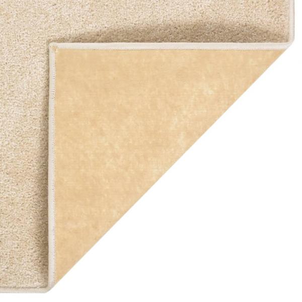 Teppich Kurzflor 160x230 cm Beige