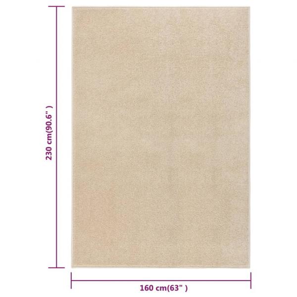 Teppich Kurzflor 160x230 cm Beige