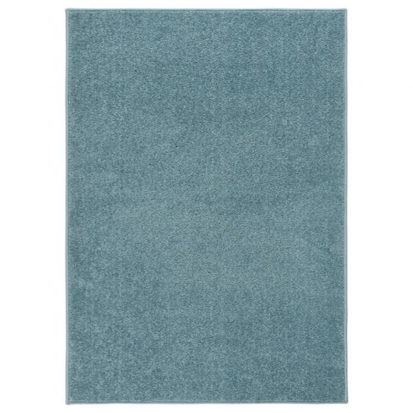 ARDEBO.de - Teppich Kurzflor 120x170 cm Blau