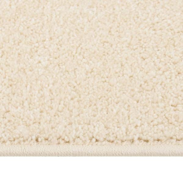 Teppich Kurzflor 140x200 cm Creme