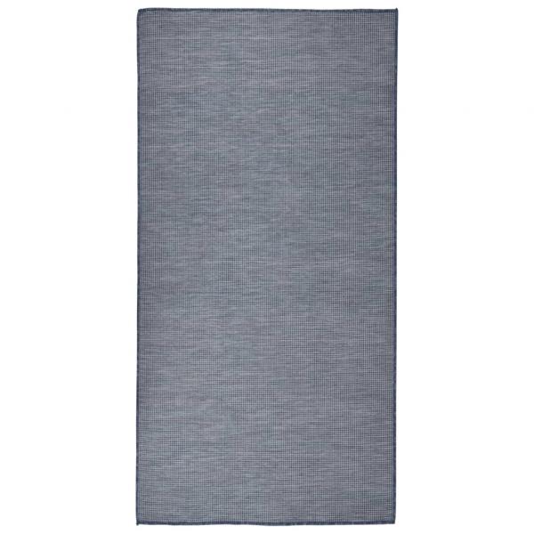 ARDEBO.de - Outdoor-Teppich Flachgewebe 100x200 cm Blau