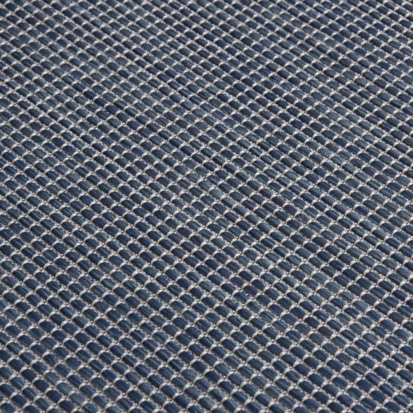 Outdoor-Teppich Flachgewebe 100x200 cm Blau