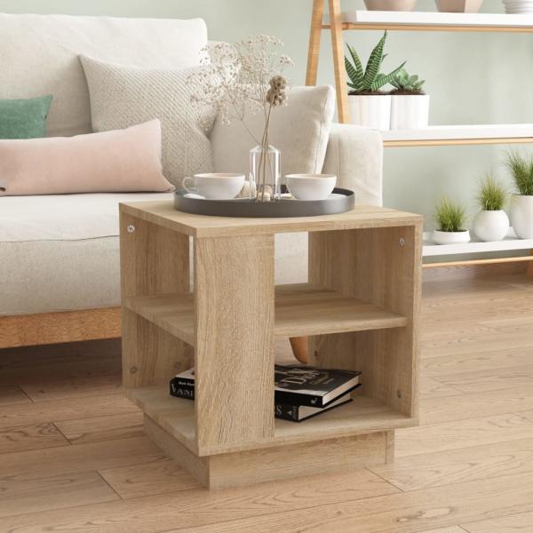 ARDEBO.de - Couchtisch Sonoma-Eiche 40x40x43 cm Holzwerkstoff