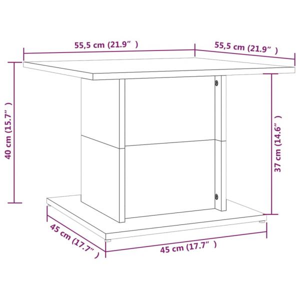 Couchtisch Weiß 55,5x55,5x40 cm Holzwerkstoff