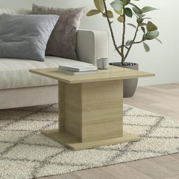 ARDEBO.de - Couchtisch Sonoma-Eiche 55,5x55,5x40 cm Holzwerkstoff