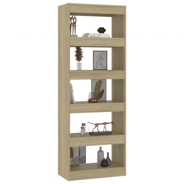 Bücherregal/Raumteiler Sonoma-Eiche 60x30x166 cm Holzwerkstoff