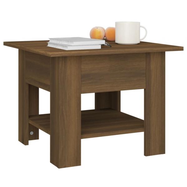 Couchtisch Braun Eichen-Optik 55x55x42 cm Holzwerkstoff