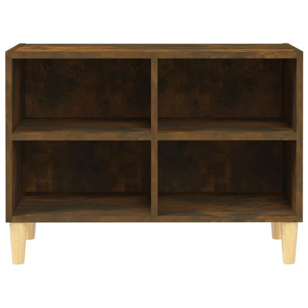 TV-Schrank mit Massivholz-Beinen Räuchereiche 69,5x30x50 cm