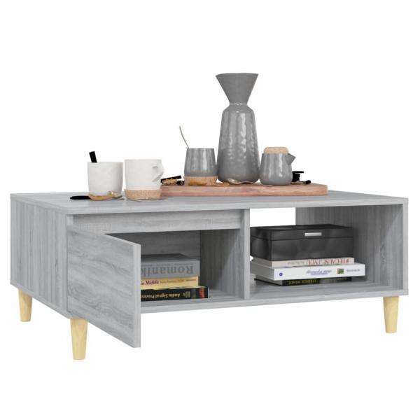 Couchtisch Grau Sonoma 90x60x35 cm Holzwerkstoff