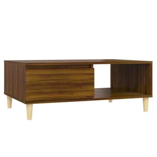 Couchtisch Braun Eichen-Optik 90x60x35 cm Holzwerkstoff